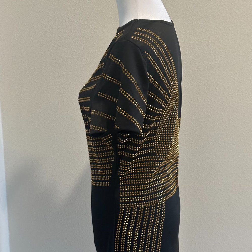 Beaded black mini-dress - Picture 3 of 5